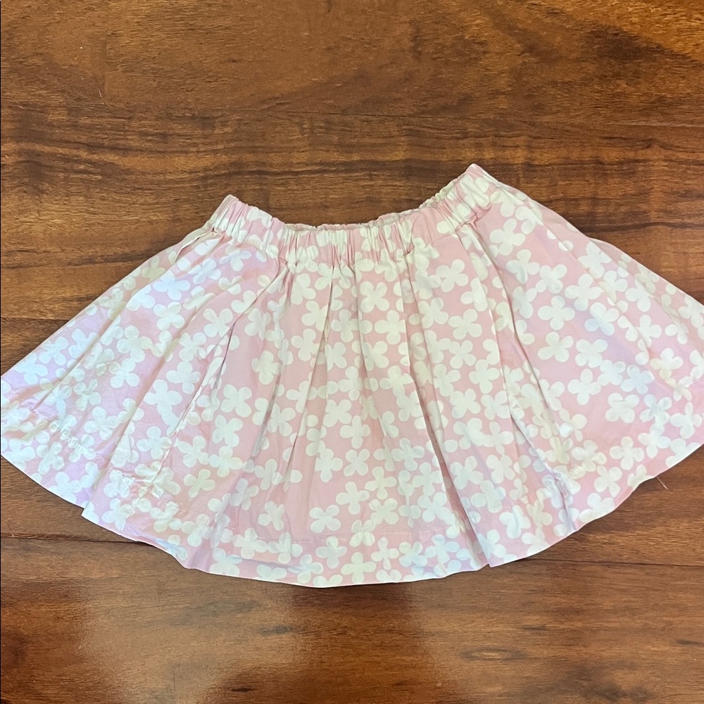 Crewcuts Pink Floral Circle Skirt